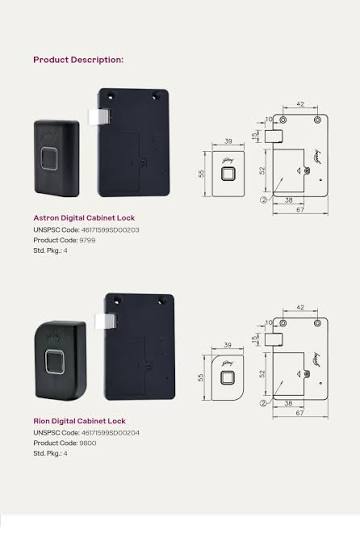 Astron & Rion Digital Cabinet Locks